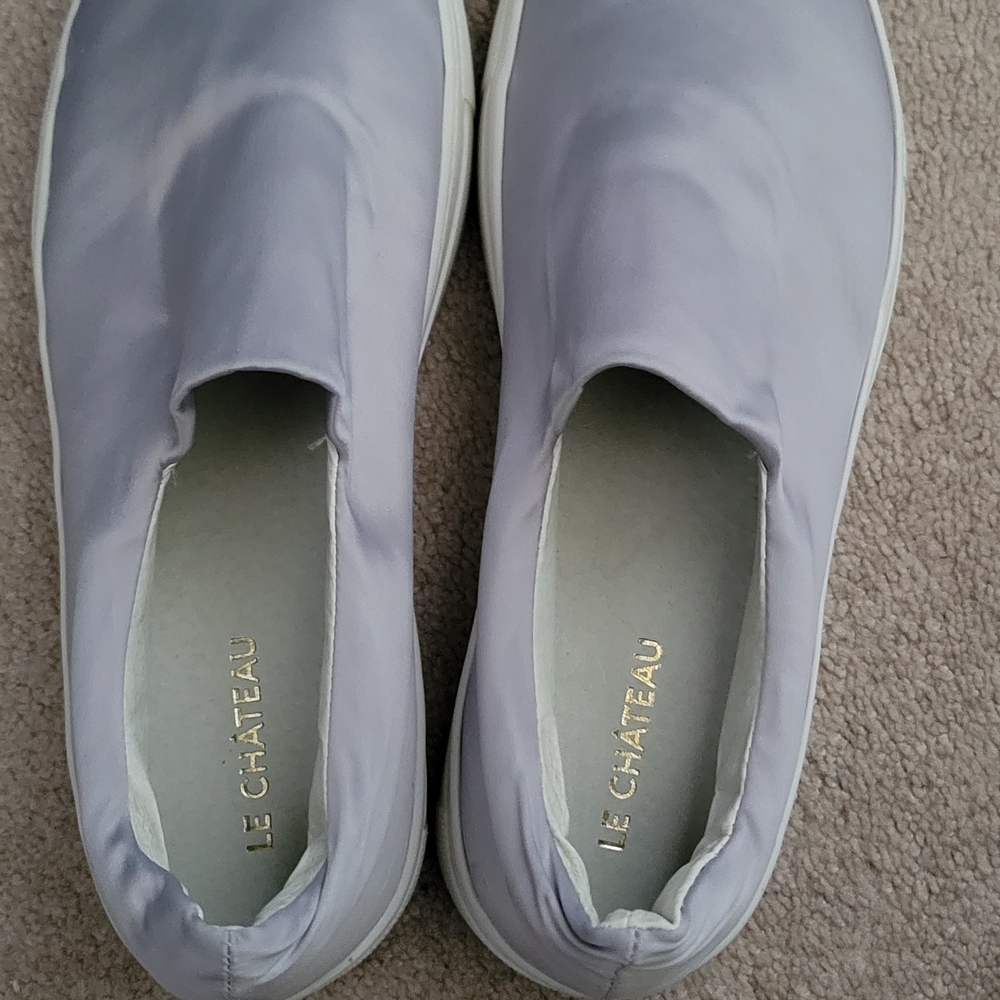 Le Château Silver Slip-On Shoes